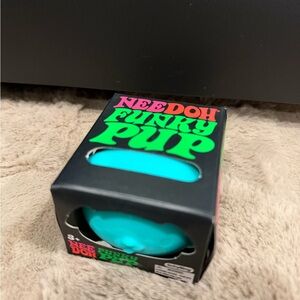 Funky Doh Pup teal Dog Toy